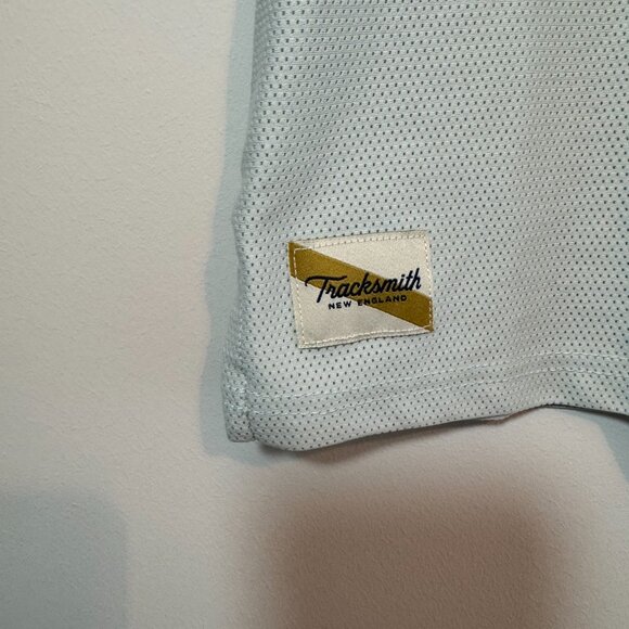 Women's Tracksmith Van Cortlandt Tee in Sky Gray/Stone Grey, Size Small - Picture 5 of 7